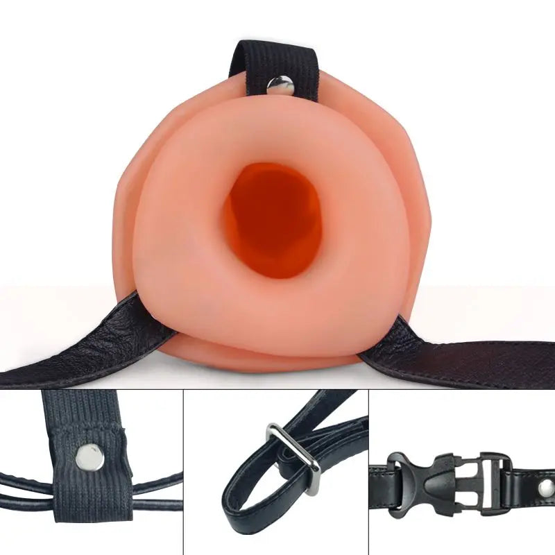 Strap On Unisex Hollow 16 cm Sexy Love