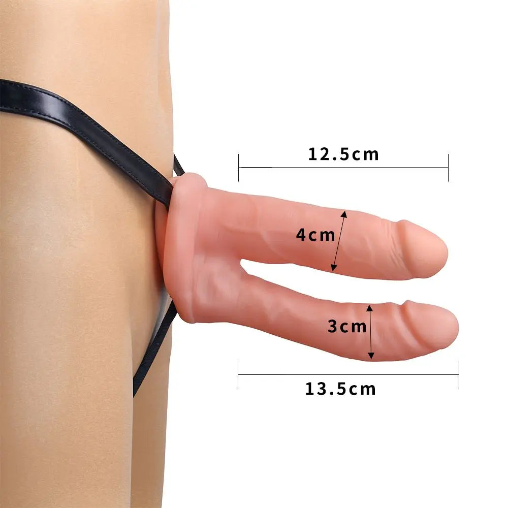 Strap On Unisex Hollow Double - Sexy Love
