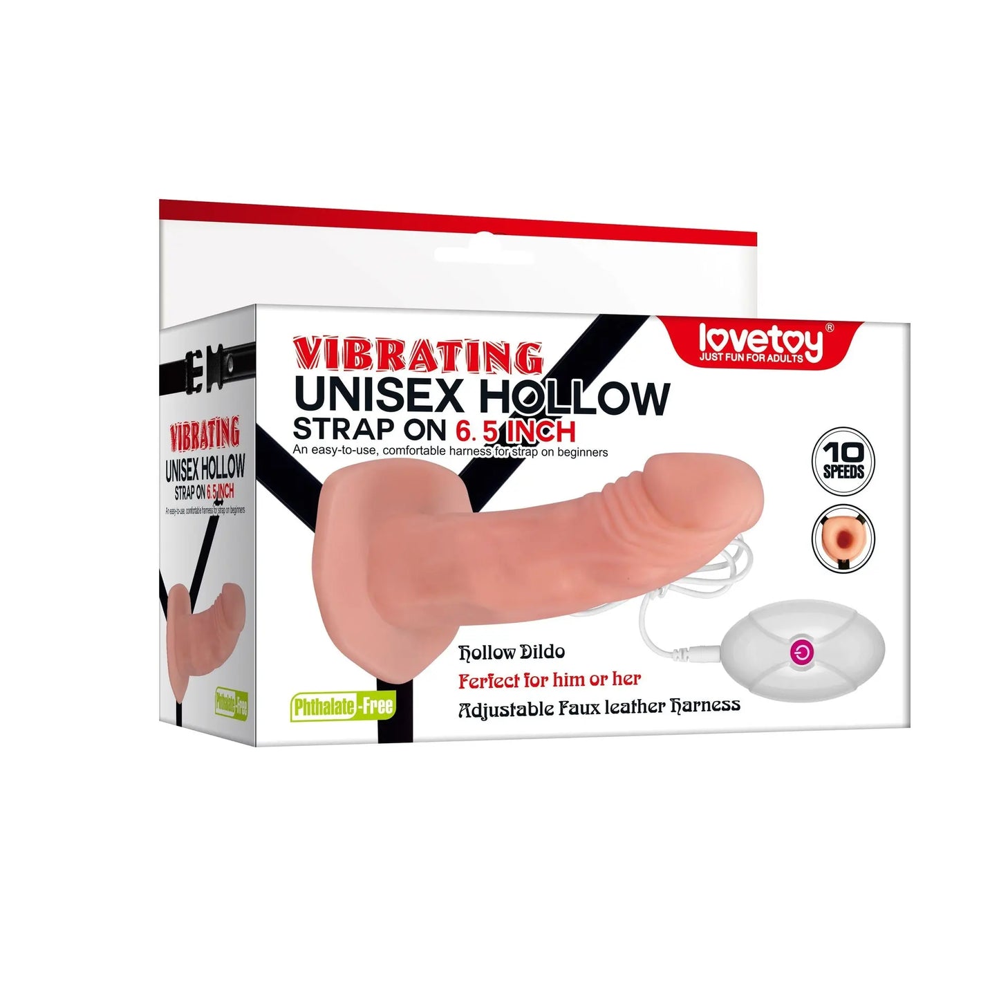 Strap On Unisex Hollow Vibe 16 cm Sexy Love