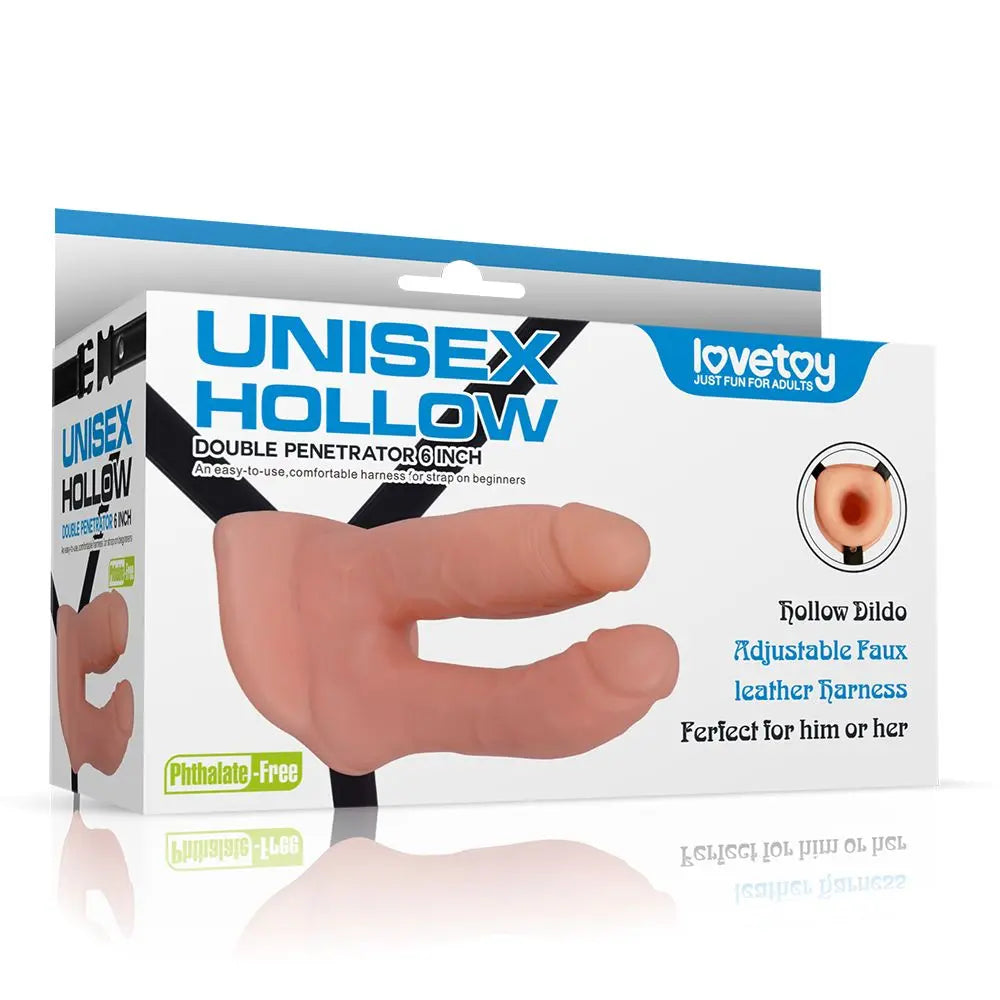Strap On Unisex Hollow Double - Sexy Love