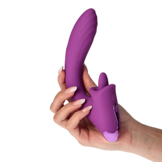 Lick and Vibe Double Stimulation Vibrator